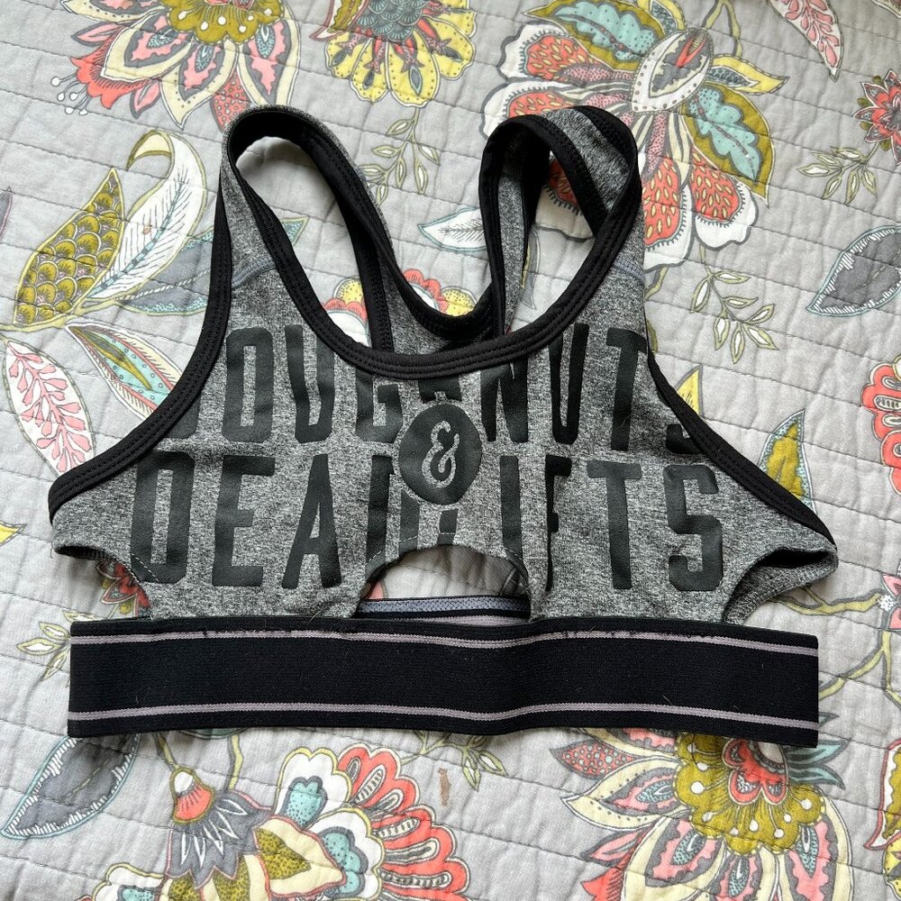 Doughnuts & Deadlifts Sports Bra
